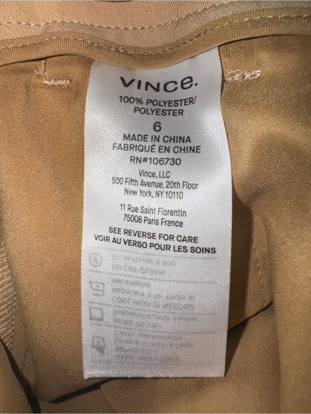Vince shorts. Tan size 6 - Picture 5 of 6